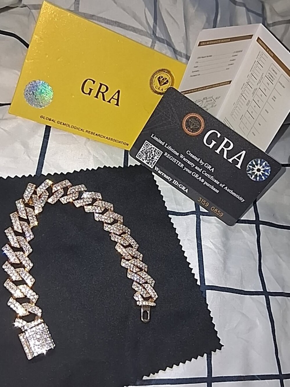 Rose Gold F Over Sterling 32carat Moissanite 9in 5mm Iced Out Gucci Cuban Link